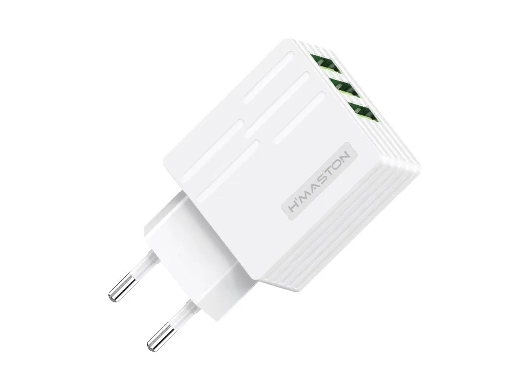 H'Maston Y42 Carregador 3 USB Turbo 5.1A V8/IOS
