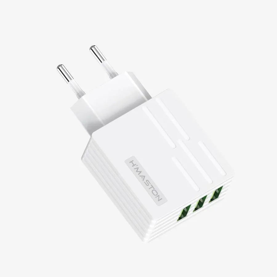 H'Maston Y42 Carregador 3 USB Turbo 5.1A V8/IOS - Eleadermall