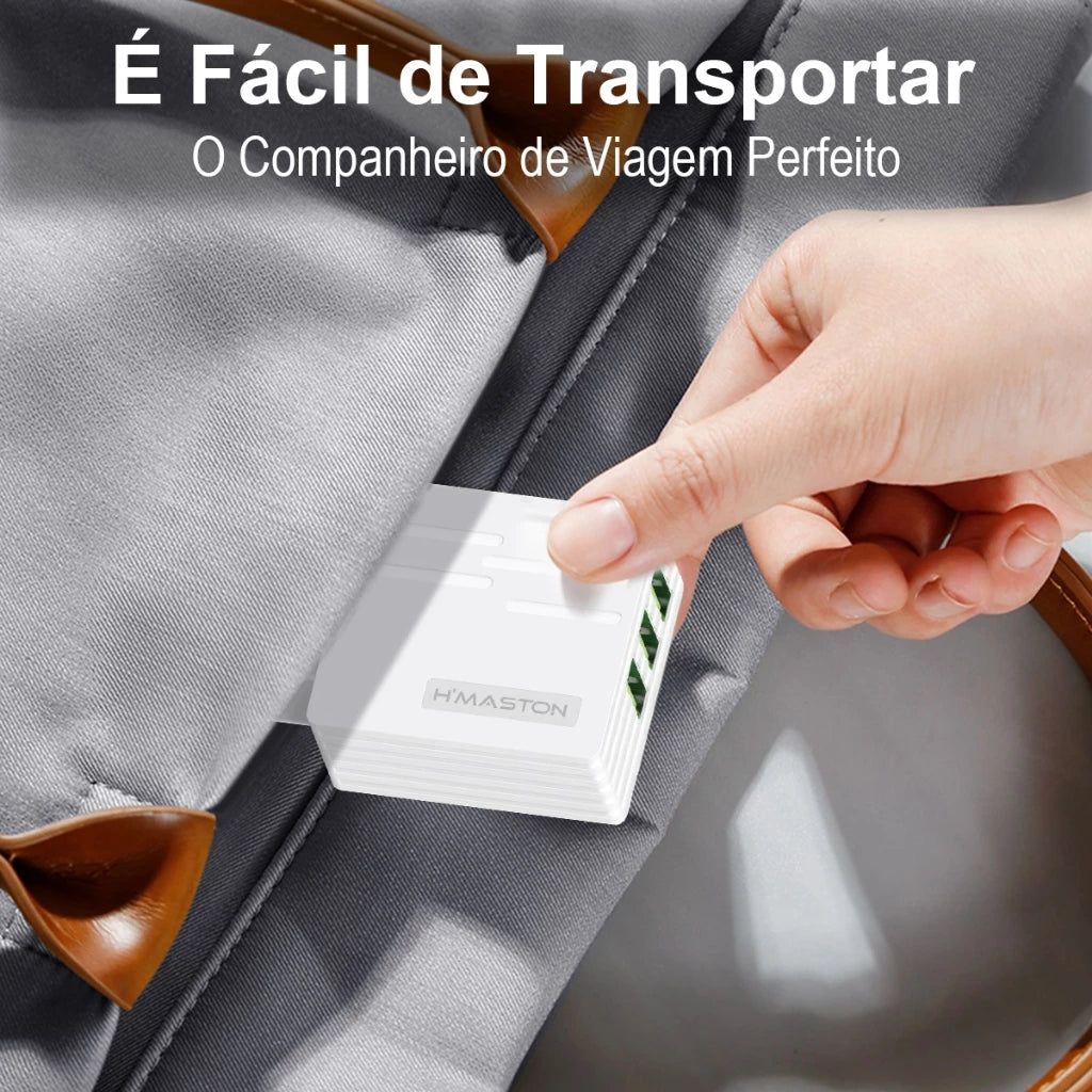 H'Maston Y42 Carregador 3 USB Turbo 5.1A V8/IOS - Eleadermall