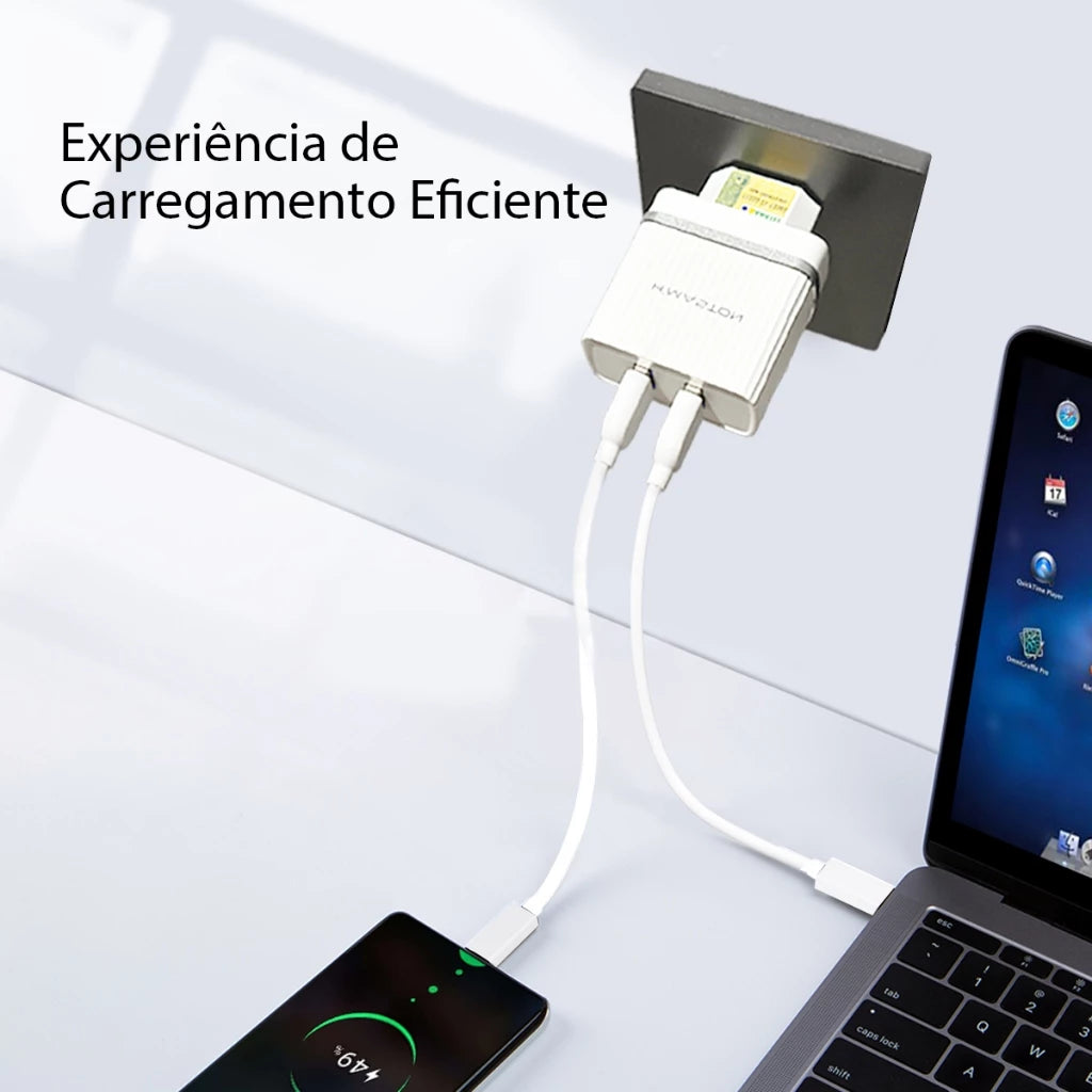 H'maston Y44 Carregador Turbo 4.8A 2 USB Original - Eleadermall