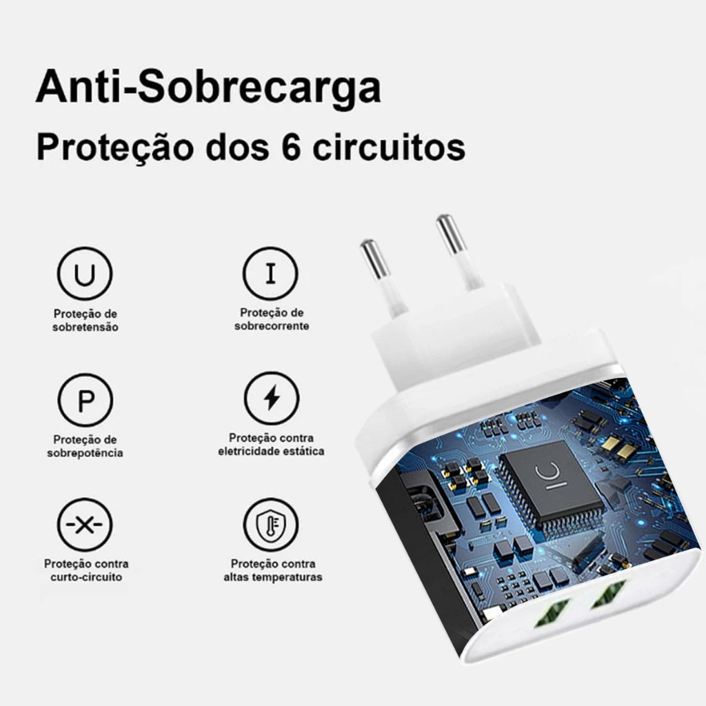 H'maston Y44 Carregador Turbo 4.8A 2 USB Original - Eleadermall