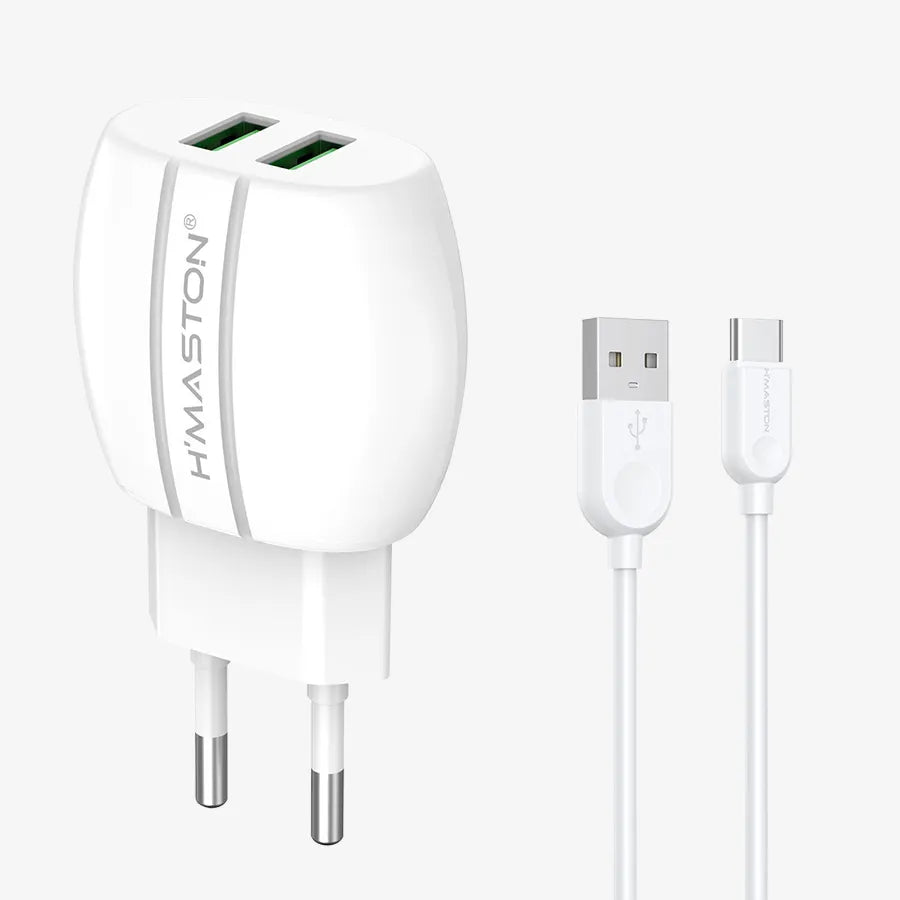 H'Maston Y51 Carregador Turbo 20W 2USB Rápido - Eleadermall