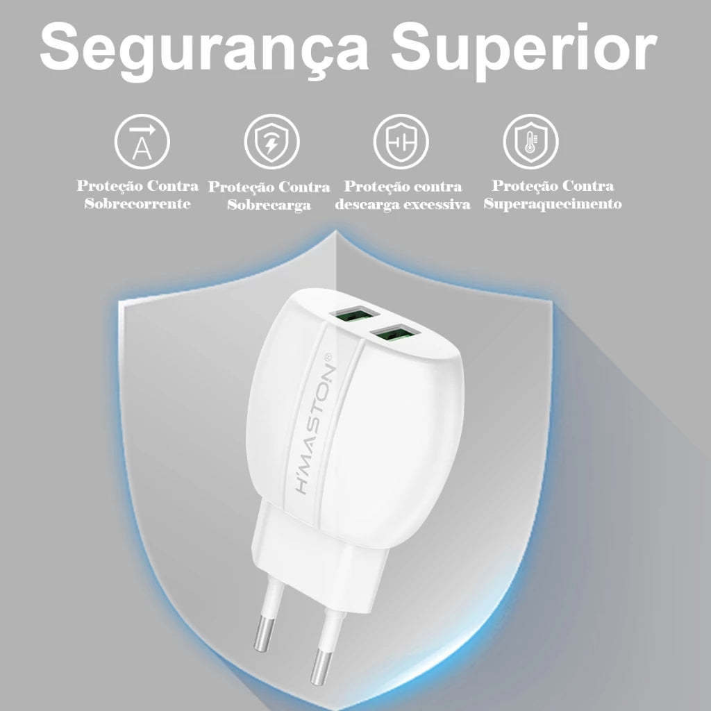 H'Maston Y51 Carregador Turbo 20W 2USB Rápido - Eleadermall