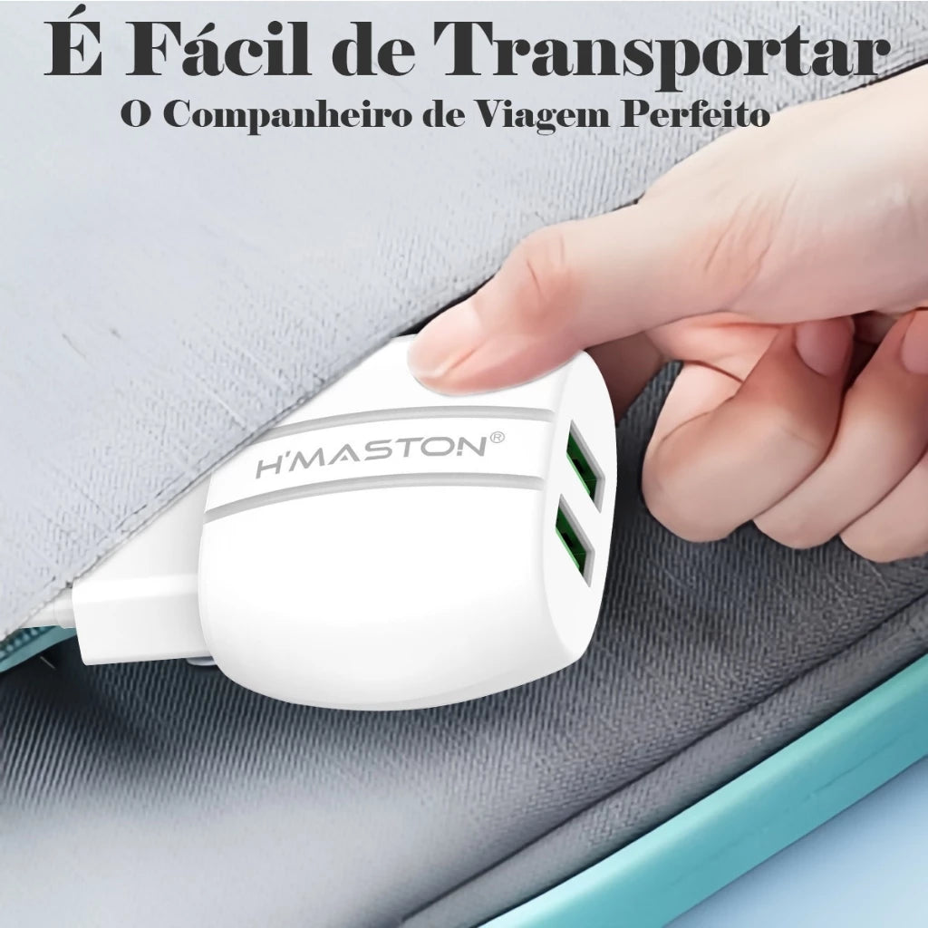 H'Maston Y51 Carregador Turbo 20W 2USB Rápido - Eleadermall