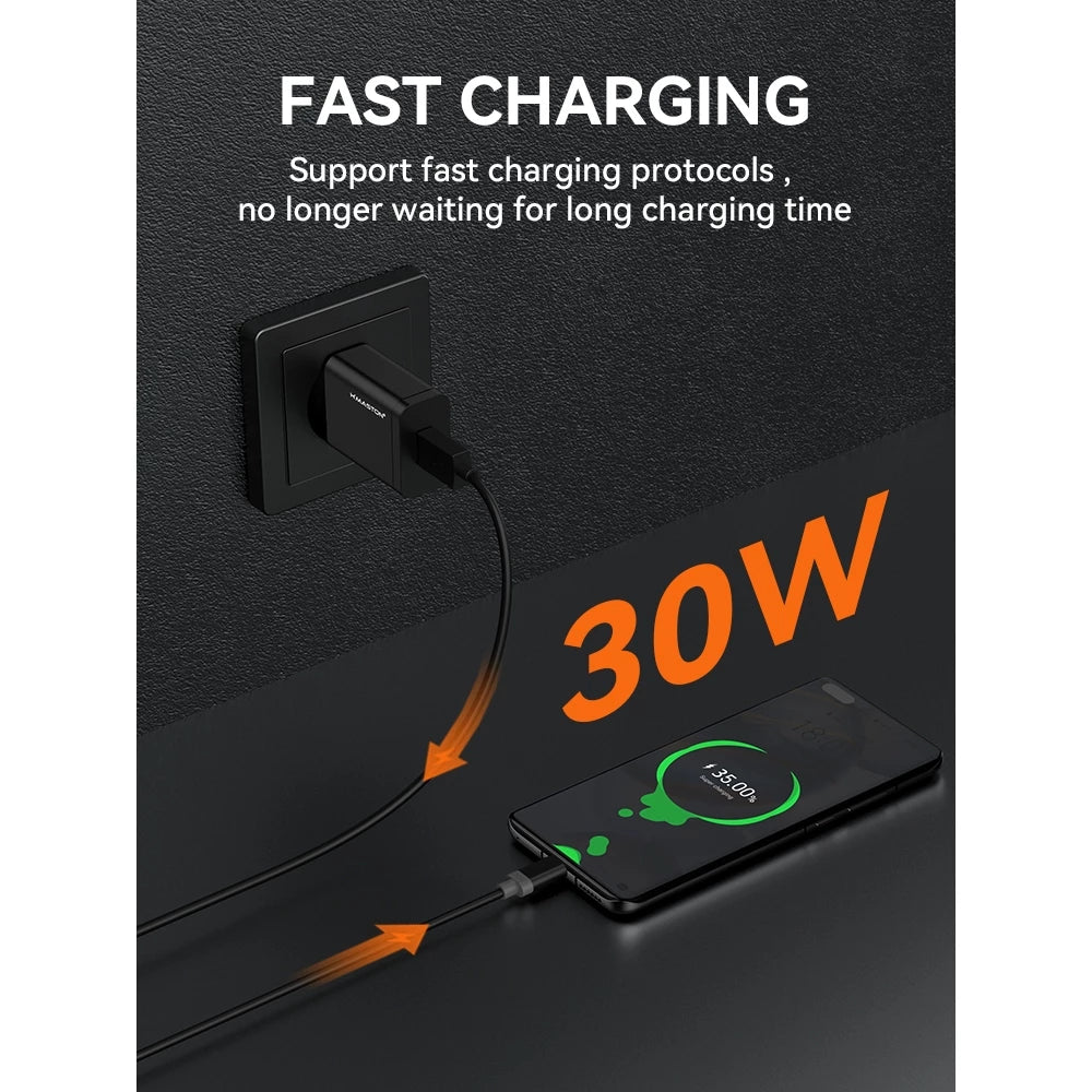 H'Maston Y59 Carregador Turbo 30W Super Rápido - Eleadermall