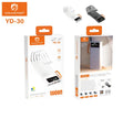 H'Maston YD30 Power Bank 10000mAh com LED e Carregamento Rápido