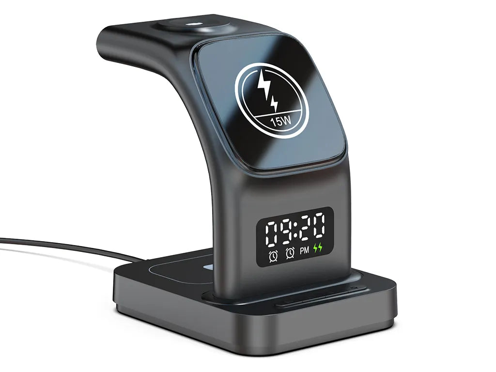 H'Maston YD31 Carregador 5 em 1 com Relógio 15W