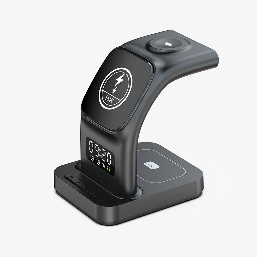 H'Maston YD31 Carregador 5 em 1 com Relógio 15W