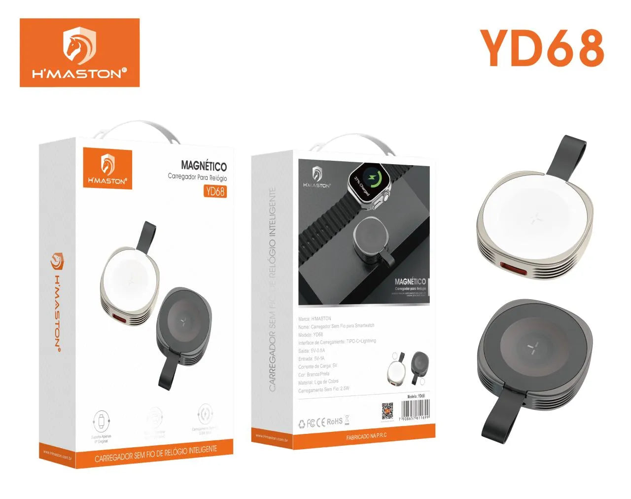 H'Maston YD68 Carregador Magnético Rápido para iWatch