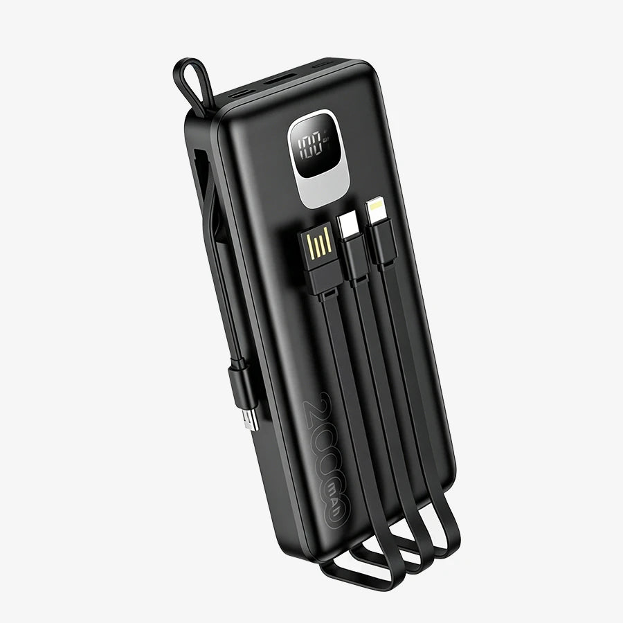 H'Maston YD71 Power Bank 20000mAh com Display Digital - Carregue 3 Dispositivos