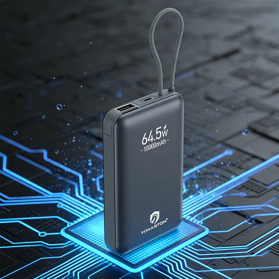 H'Maston YD72 Power Bank Portátil 10000mAh - Energia Rápida e Segura