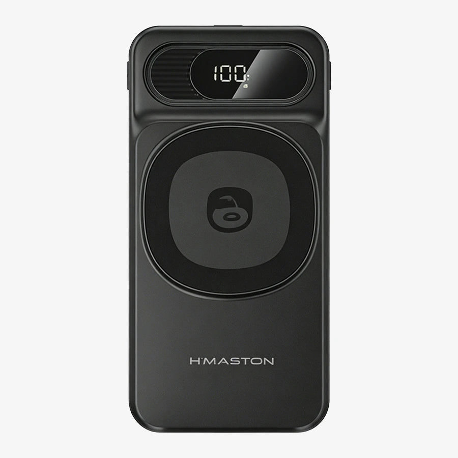 H'Maston YD80 Power Bank 30000mAh - Carregamento Magnético 15W