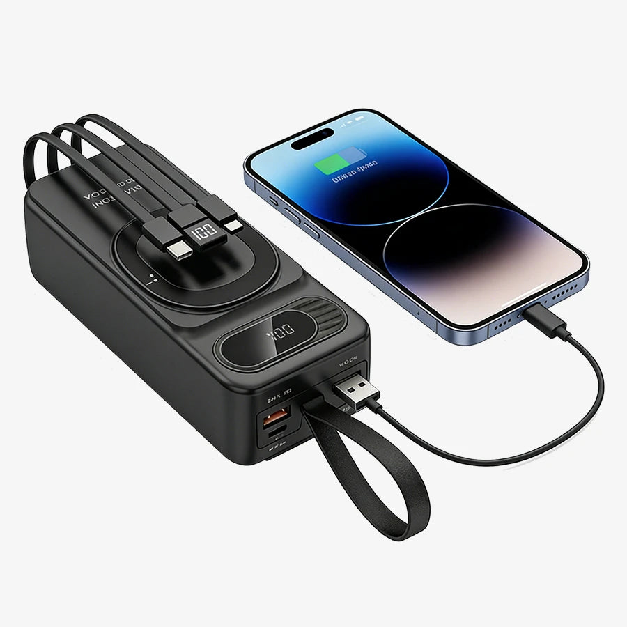 H'Maston YD80 Power Bank 30000mAh - Carregamento Magnético 15W