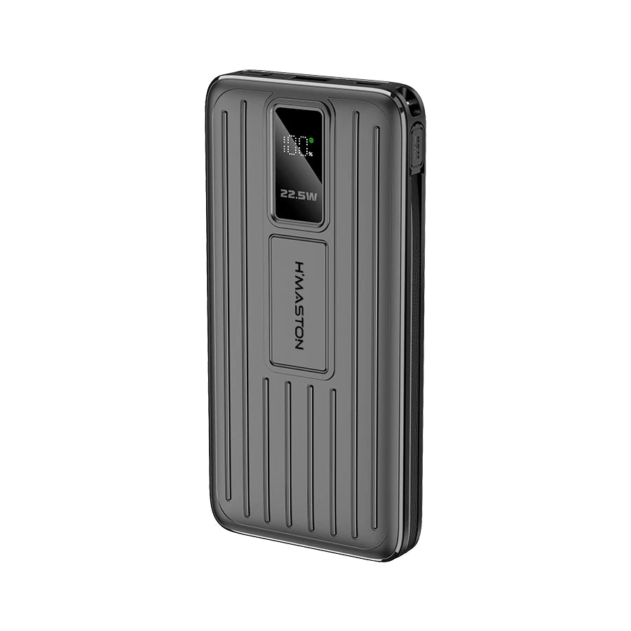 H'Maston YD82 Power Bank 10000mAh 22.5W com 3 Cabos Integrados