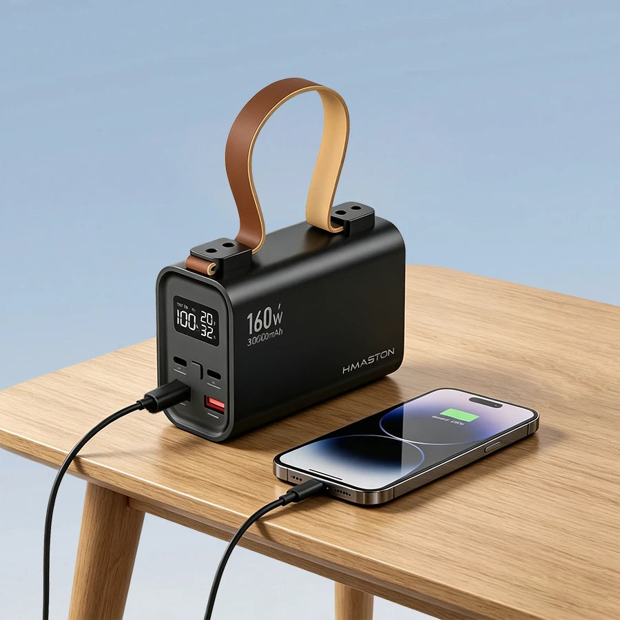 H'Maston YD84 Power Bank 30000mAh 160W - Carregador Portátil