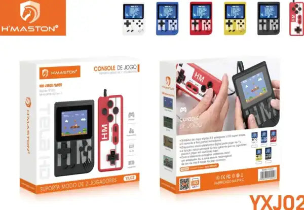 H'Maston YXJ02 Mini Game Portátil 400 Jogos Retrô 3" LCD
