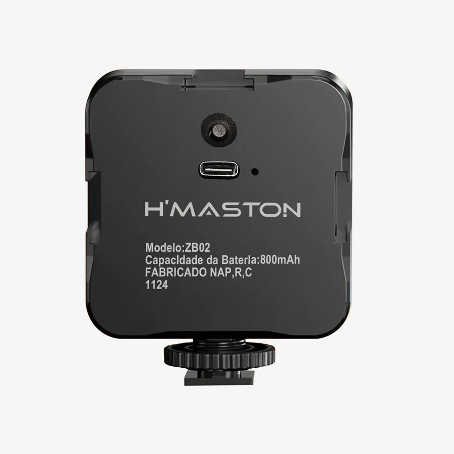 H'Maston ZB02 Luz LED Portátil para Selfies e Lives - Eleadermall