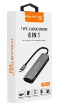 H'Maston ZHQ02 Hub Tipo-C 6 em 1 USB 3.0 e HDMI 4K