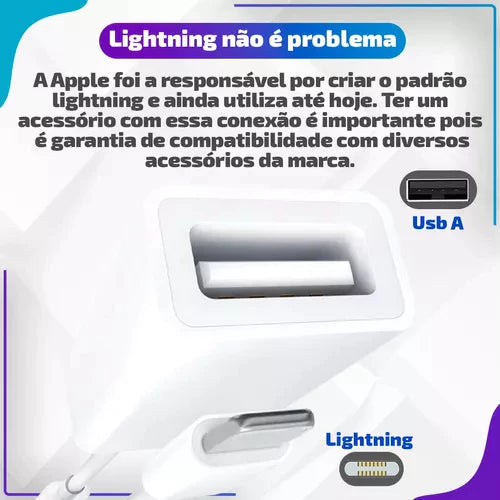 H'Maston ZHQ11 Cabo OTG Lightning para iPhone - Eleadermall