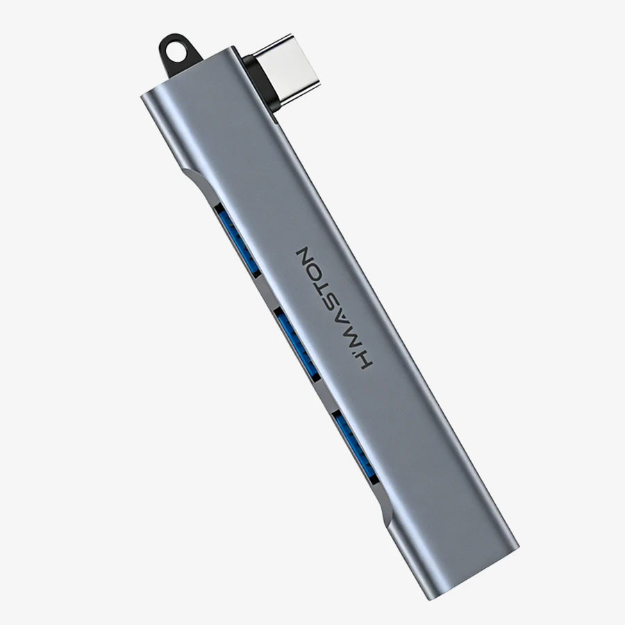H'Maston ZHQ20 Hub USB Tipo C 4 em 1 - Praticidade e Portabilidade
