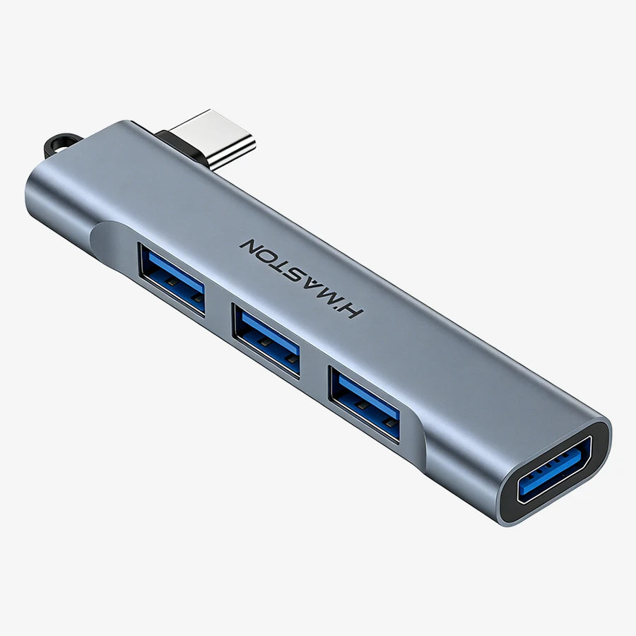 H'Maston ZHQ20 Hub USB Tipo C 4 em 1 - Praticidade e Portabilidade