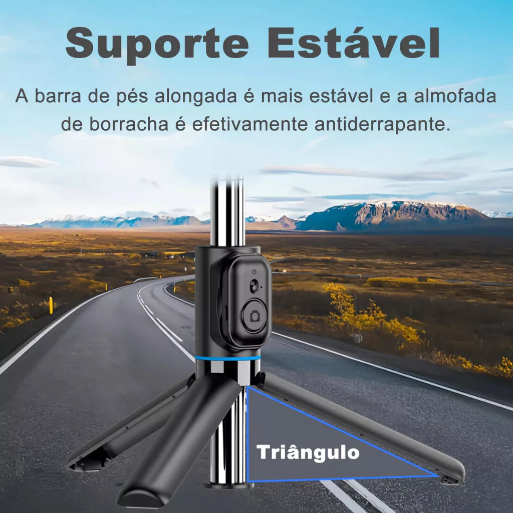 H'Maston ZP007 Selfie Bluetooth Tripé com LED e Controle - Eleadermall