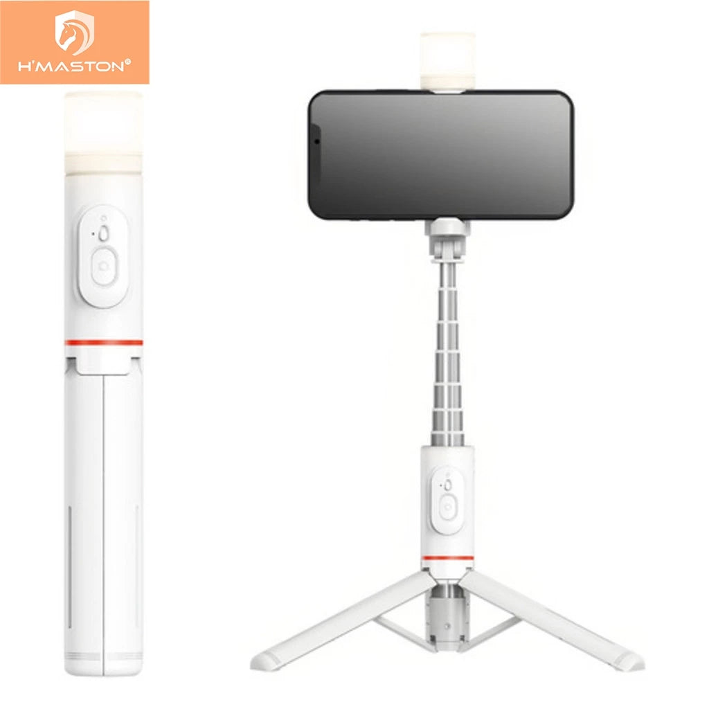 H'maston ZP11 Bastão Selfie Bluetooth com LED - Eleadermall