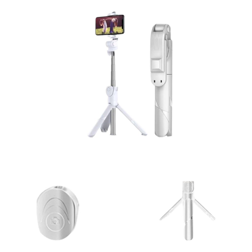 H'Maston ZP004 Pau de Selfie Retrátil Bluetooth com Controle