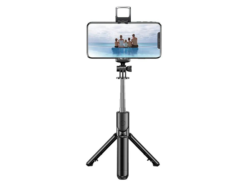 H'Maston ZP19 Pau de Selfie com Tripé 70cm e LED