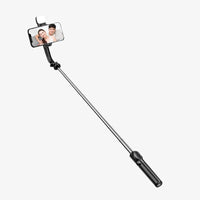 H'Maston ZP19 Pau de Selfie com Tripé 70cm e LED - Eleadermall