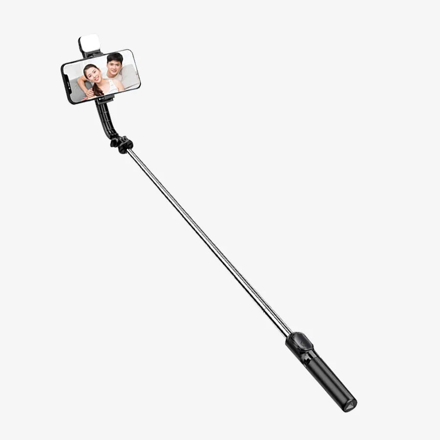 H'Maston ZP19 Pau de Selfie com Tripé 70cm e LED - Eleadermall