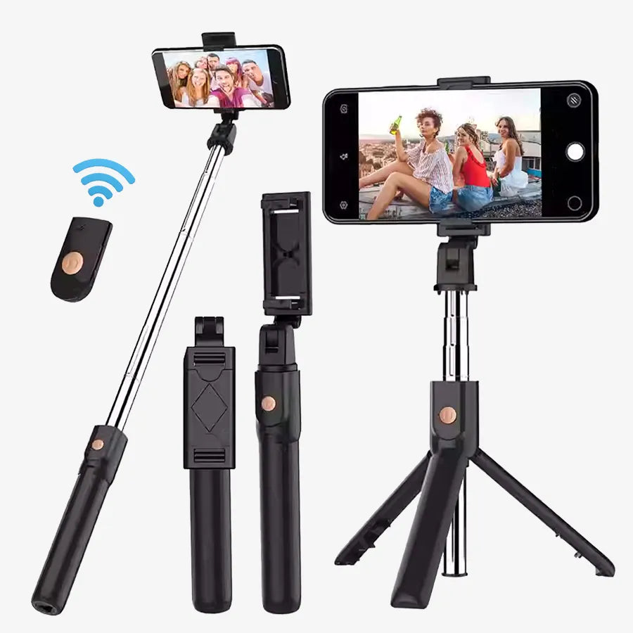 H'Maston ZP20 Pau de Selfie Tripé Bluetooth