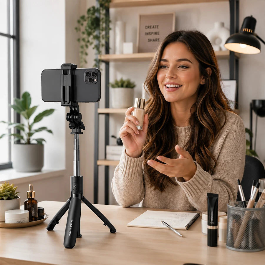 H'Maston ZP21 Tripé Selfie 100cm com Controle
