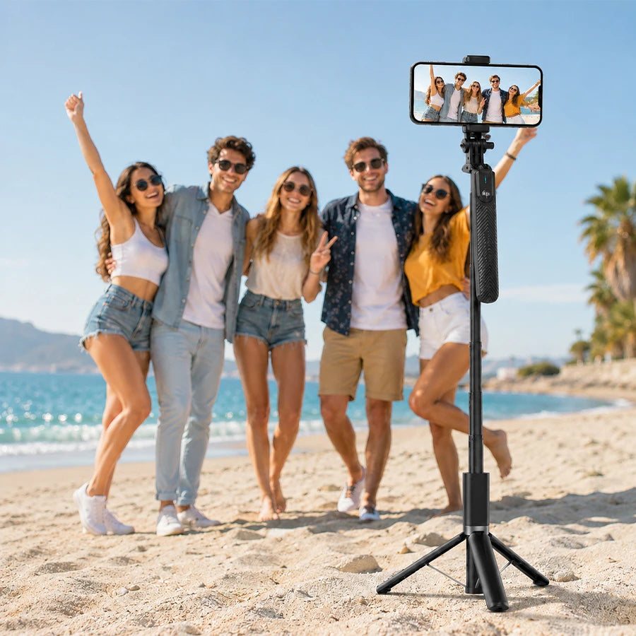 H'Maston ZP29 - Tripé de Selfie com Bluetooth e Estabilização