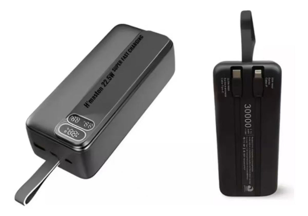 H'Maston YD34 Power Bank 30000mAh 22.5W PD LED - Eleadermall