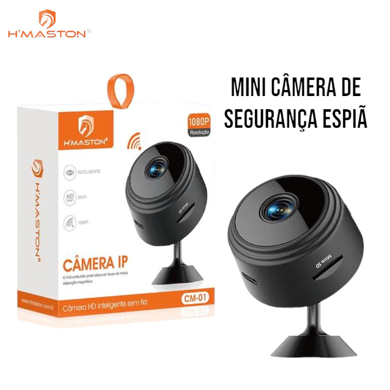 H'maston CM01 Mini Câmera Segurança Wifi 1080p Recarregável