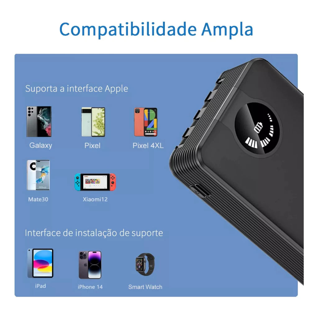 H'Maston YD28 Power Bank 20000mAh Turbo com LED - Portátil