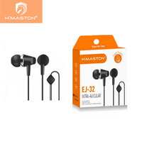 H'maston EJ32: Fone Intra-auricular com Mic - Eleadermall