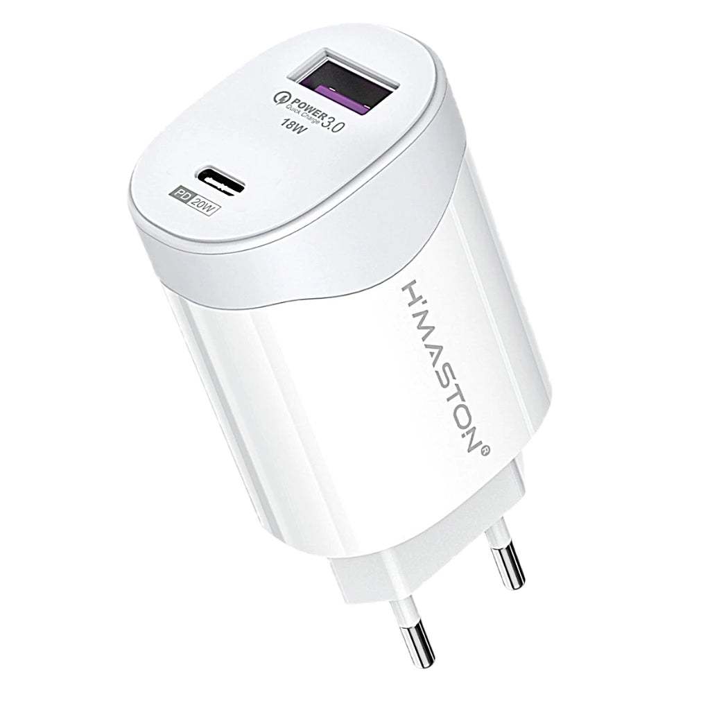 H'Maston LR11 Carregador 38W PD20W QC3.0 Rápido Portátil