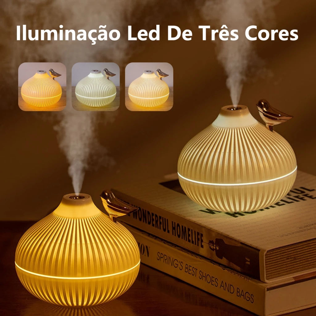 H'Maston JSQ09 Umidificador Purificador de Ar e Difusor LED 300ml