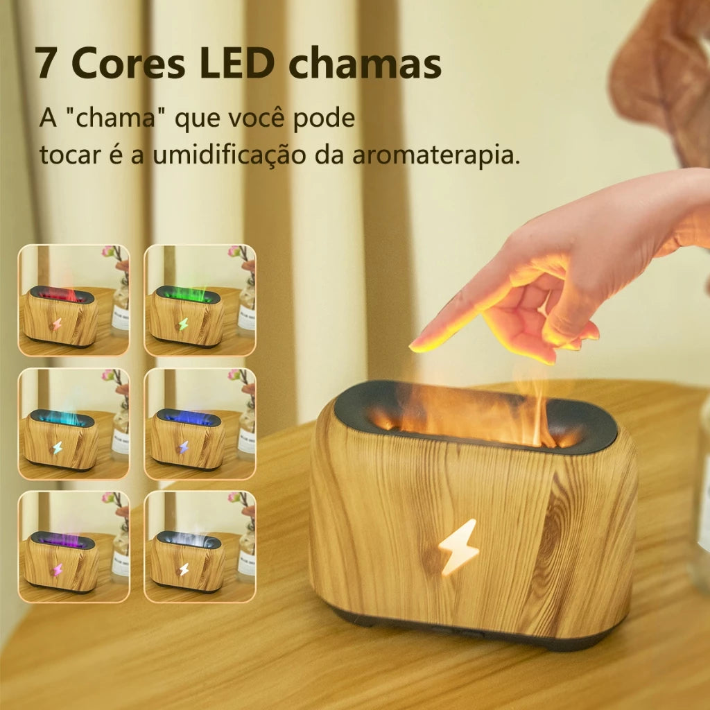 H'Maston JSQ14 Umidificador Aromaterapia LED Difusor Compacto