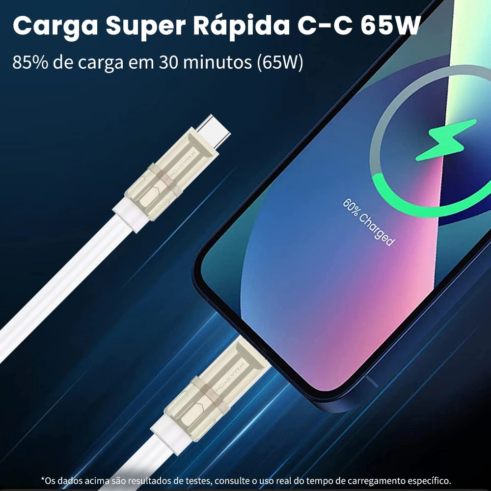 H'Maston SJX26/27: Cabo Turbo Tipo-C 65W Rápido - Eleadermall