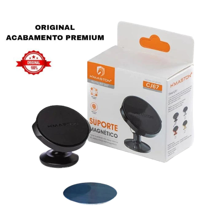 H'Maston CJ67: Suporte Celular 360° Magnético - Eleadermall