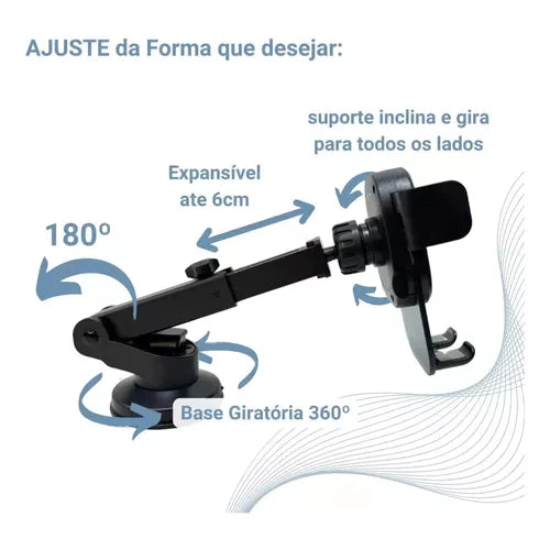 H'Maston CJ72: Suporte Veicular Universal 360º - Eleadermall