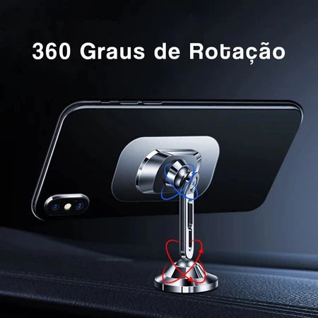 H'Maston CJ68: Suporte Celular Magnético 360º - Eleadermall