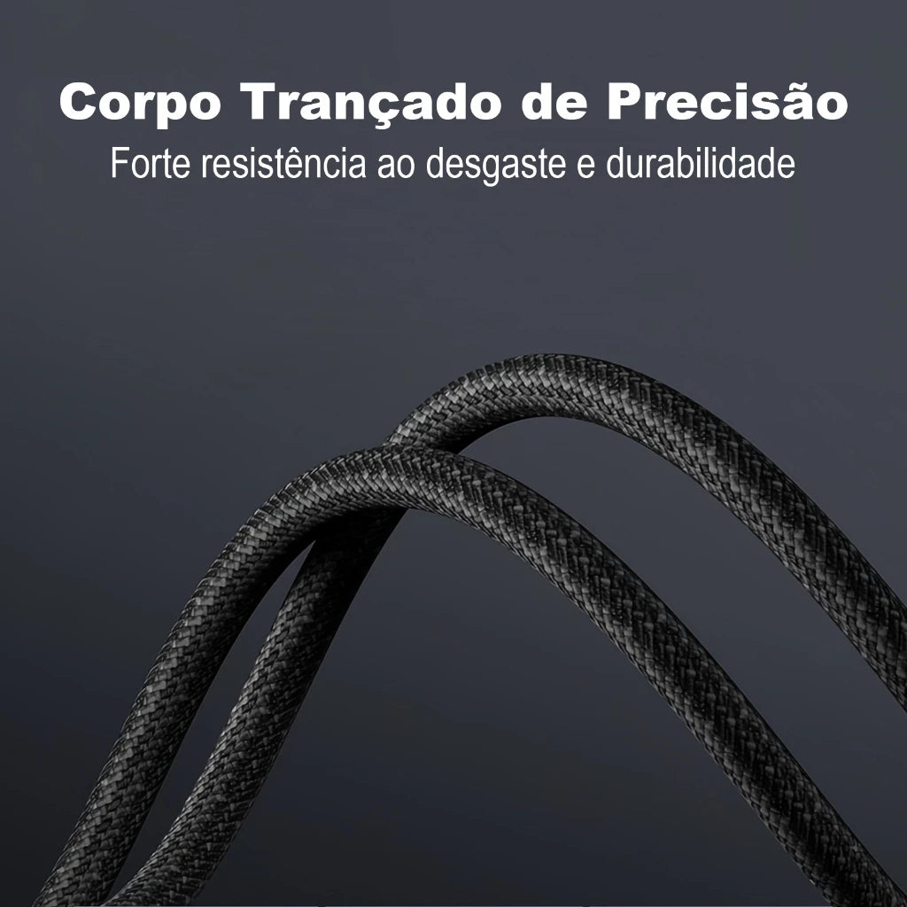 H'Maston SJX34 Cabo de Carga PD 30W com Visor LED - Rápido e Durável