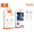 H'maston SJX30 Cabo Tipo-C 1m Carregamento Rápido 65W Branco