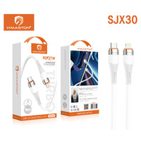 H'maston SJX30 Cabo Tipo-C 1m Carregamento Rápido 65W Branco