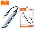 H'maston ZHQ24 Hub USB 3.0 4 Portas Compacto e Rápido