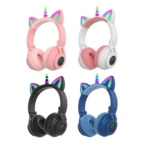 H'Maston SN04 Headset Infantil Sem Fio Unicórnio Bluetooth